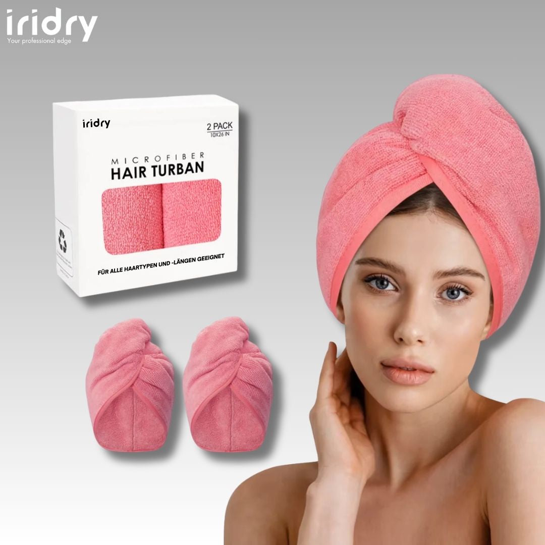 Mikrofaser-Haarturban-Handtuch-rosa