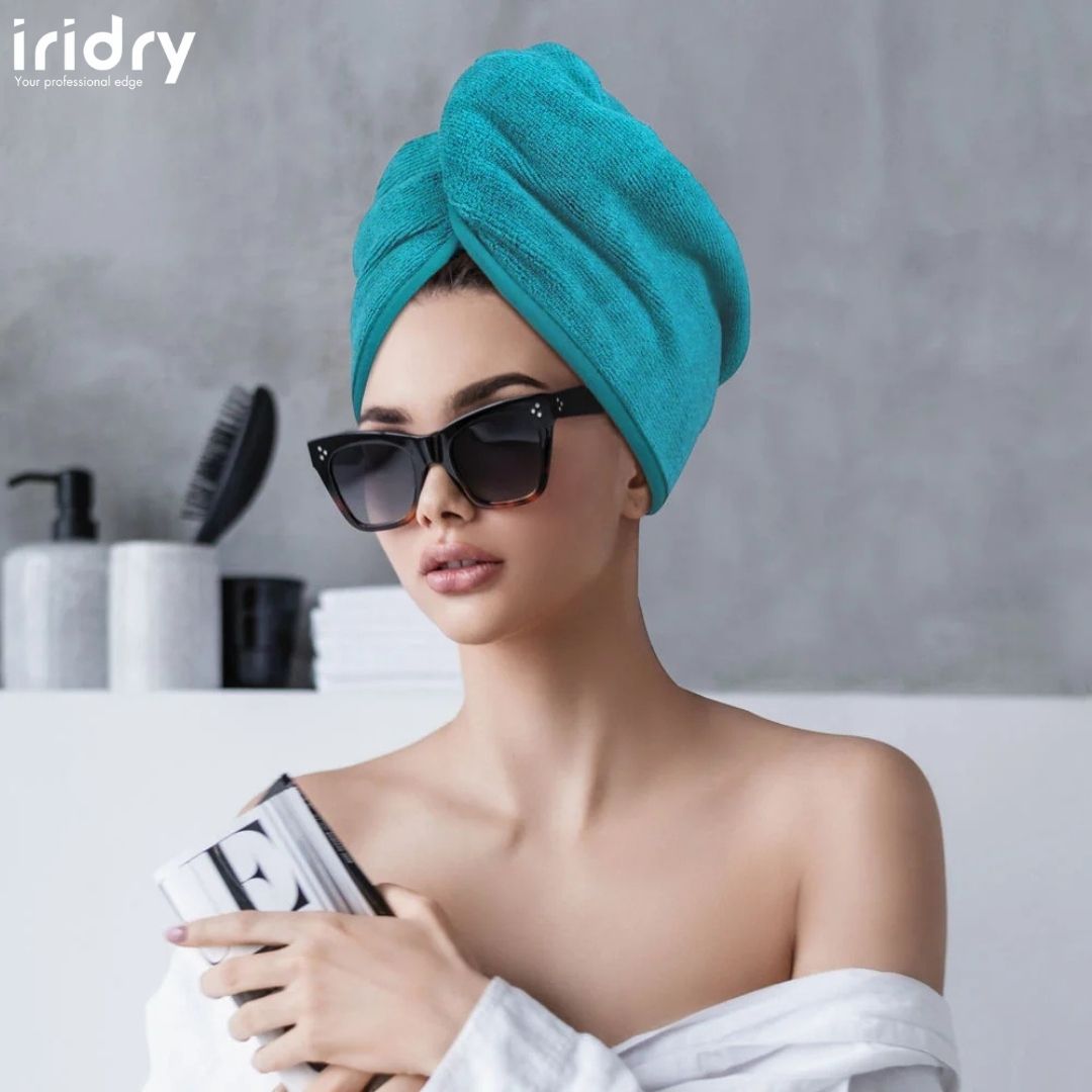 Mikrofaser-Haarturban-Handtuch-