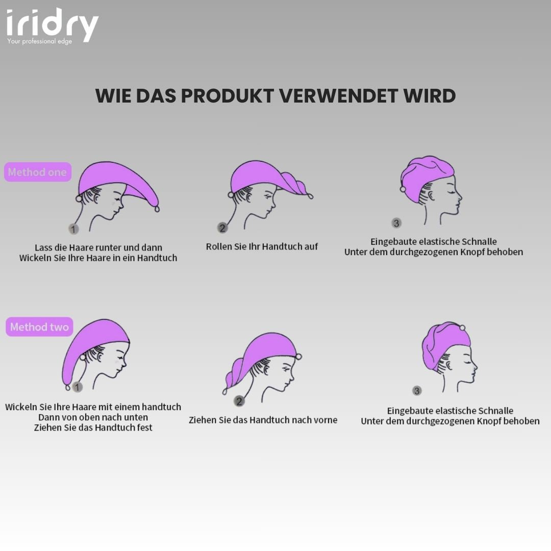 Mikrofaser-Haarturban-Handtuch-verwenden